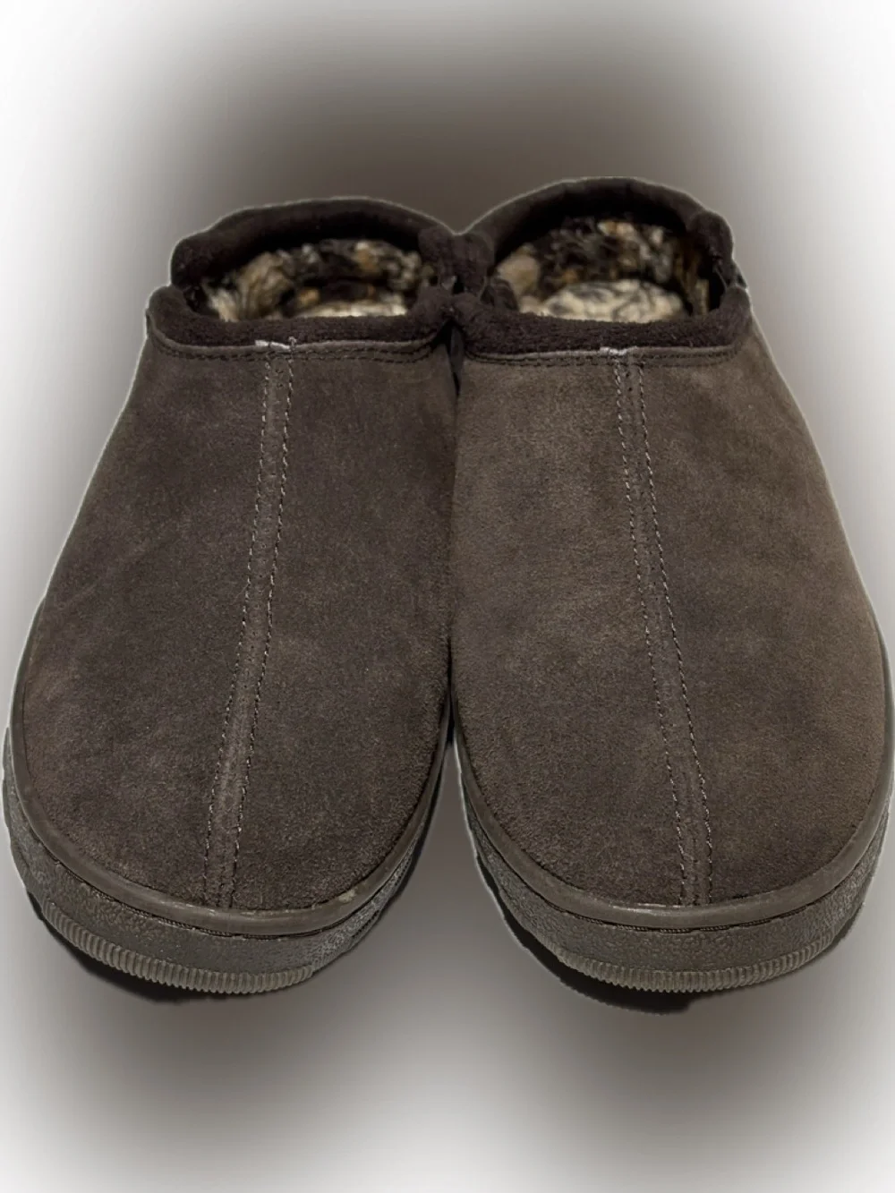 MUK LUKS Men's Matt Printed Berber Suede Clog Slip-Ons Size 9
